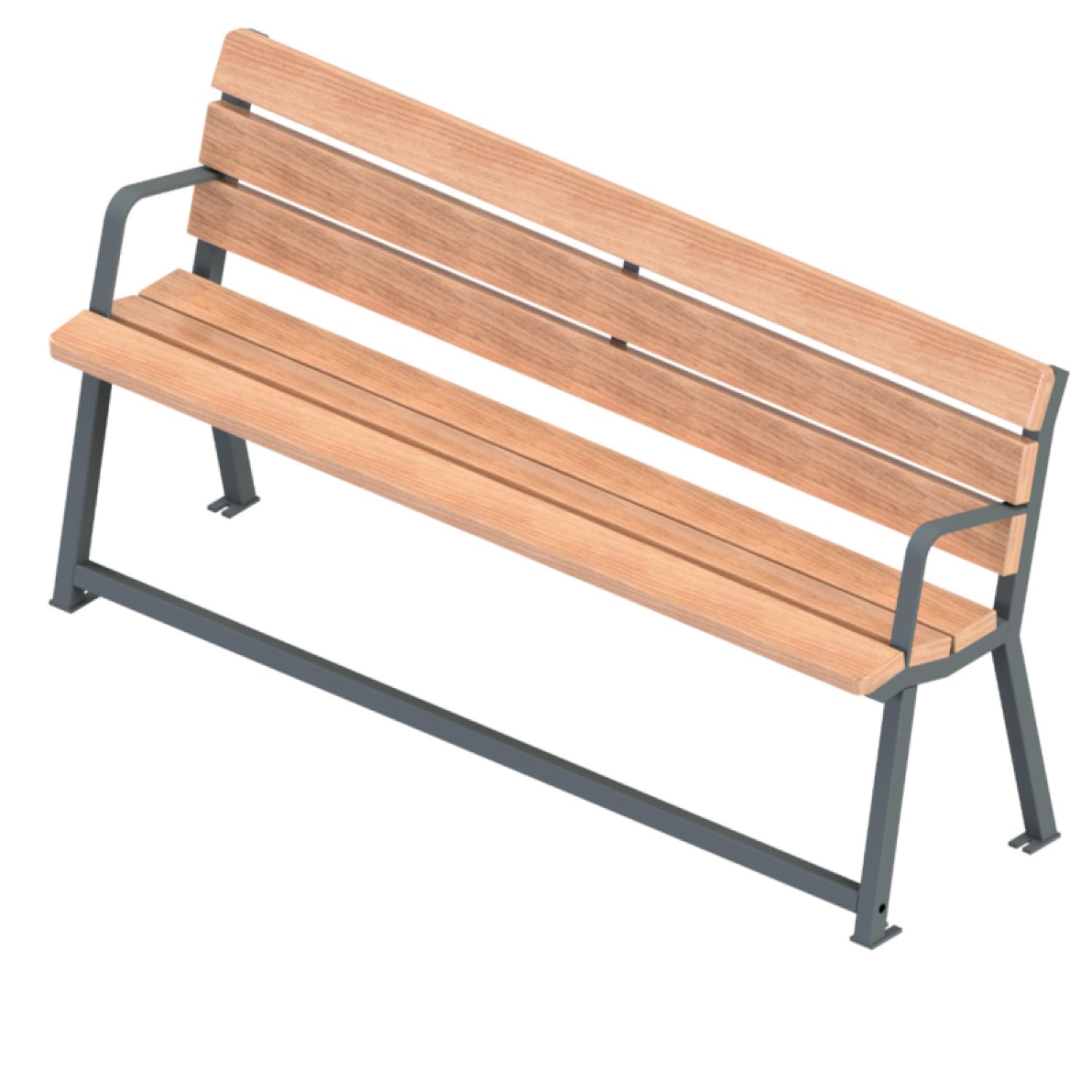 Banc Seniors H&eacute;ritage en m&eacute;tal & bois